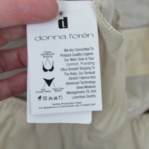 40C Donna L’Oren Lace Bra & Pantie Set, Light Cream Pink Floral Lace Romantic - Picture 6 of 7